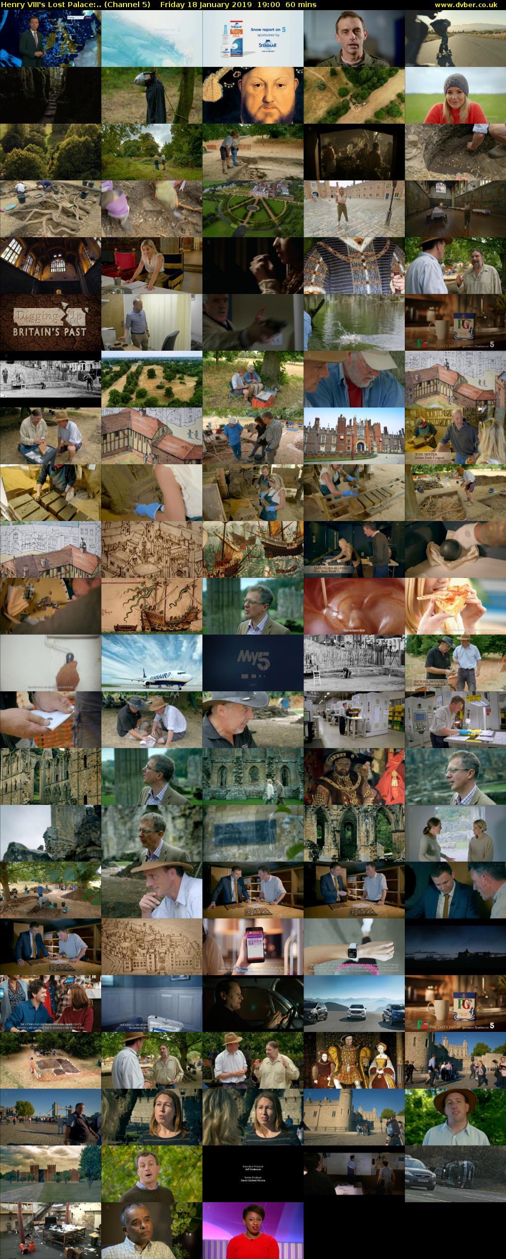 Henry VIII's Lost Palace:.. (Channel 5) Friday 18 January 2019 19:00 - 20:00