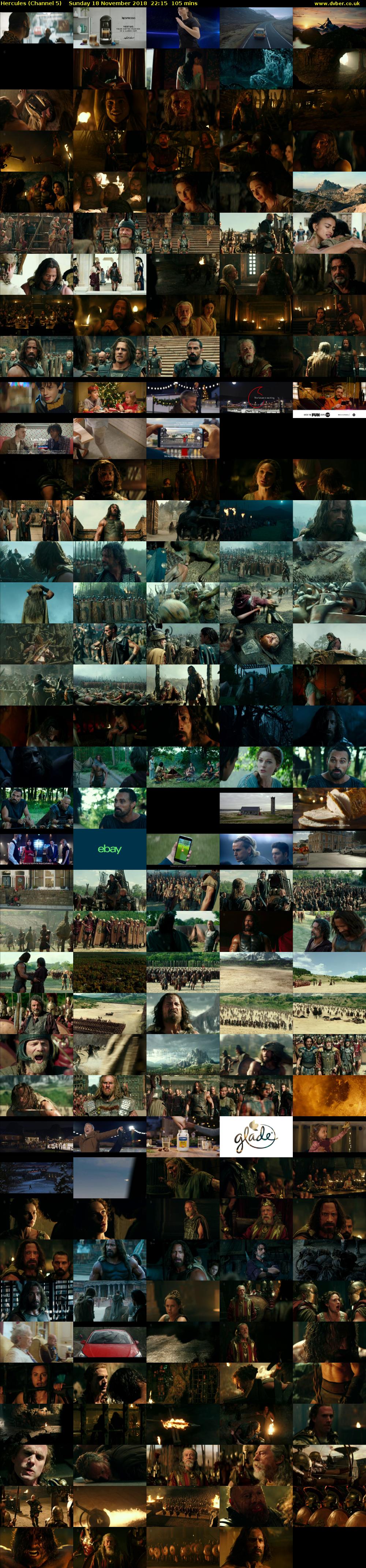 Hercules (Channel 5) Sunday 18 November 2018 22:15 - 00:00