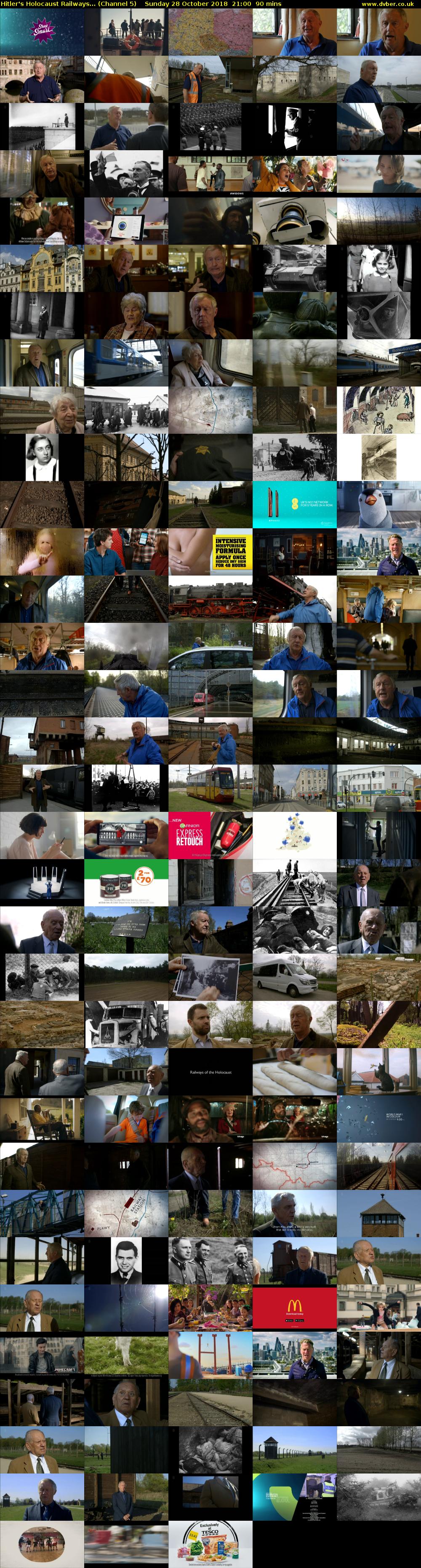 Hitler's Holocaust Railways... (Channel 5) Sunday 28 October 2018 21:00 - 22:30