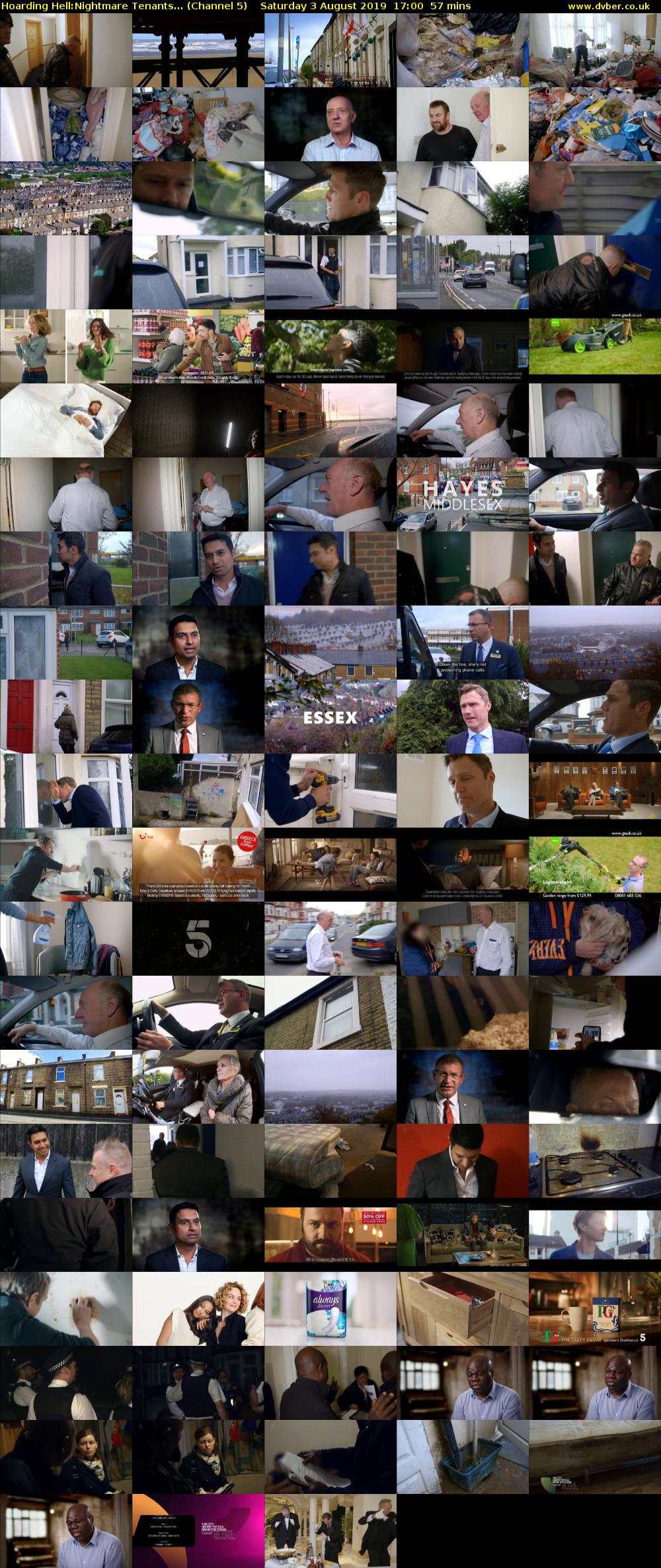 Hoarding Hell:Nightmare Tenants... (Channel 5) Saturday 3 August 2019 17:00 - 17:57