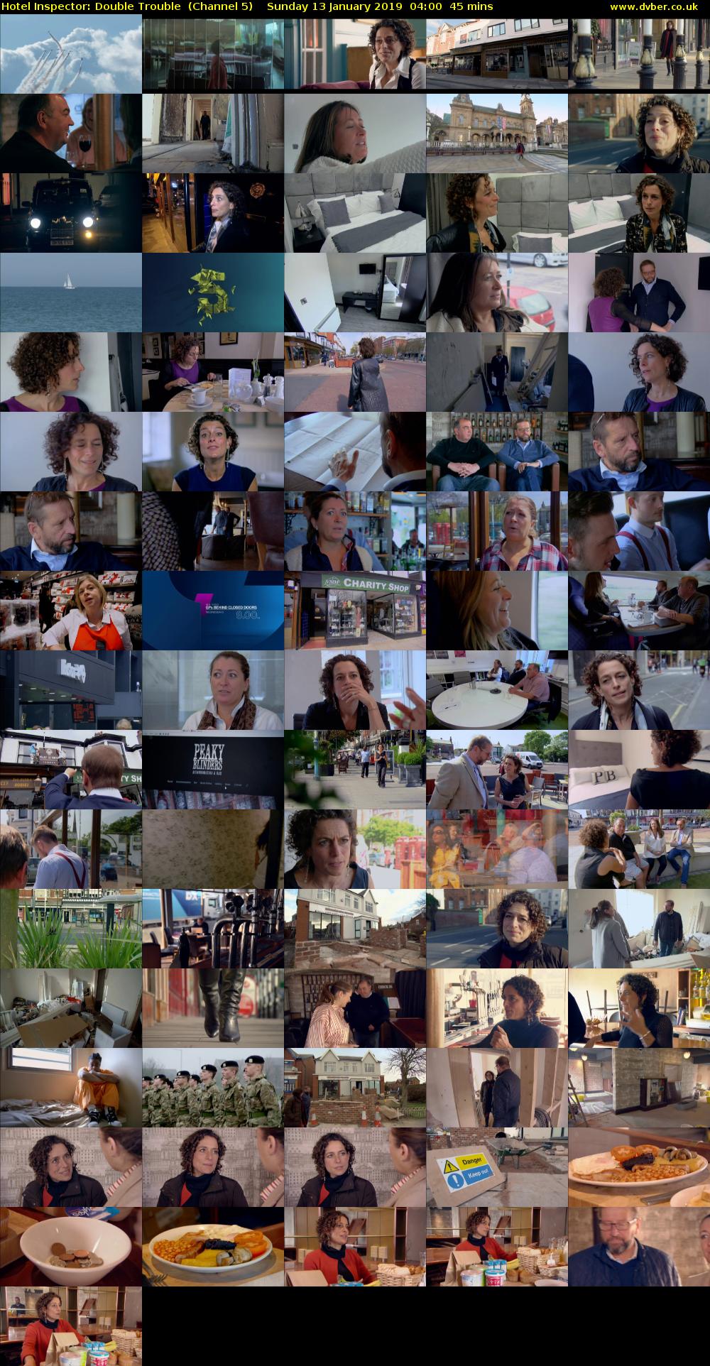 Hotel Inspector: Double Trouble  (Channel 5) Sunday 13 January 2019 04:00 - 04:45