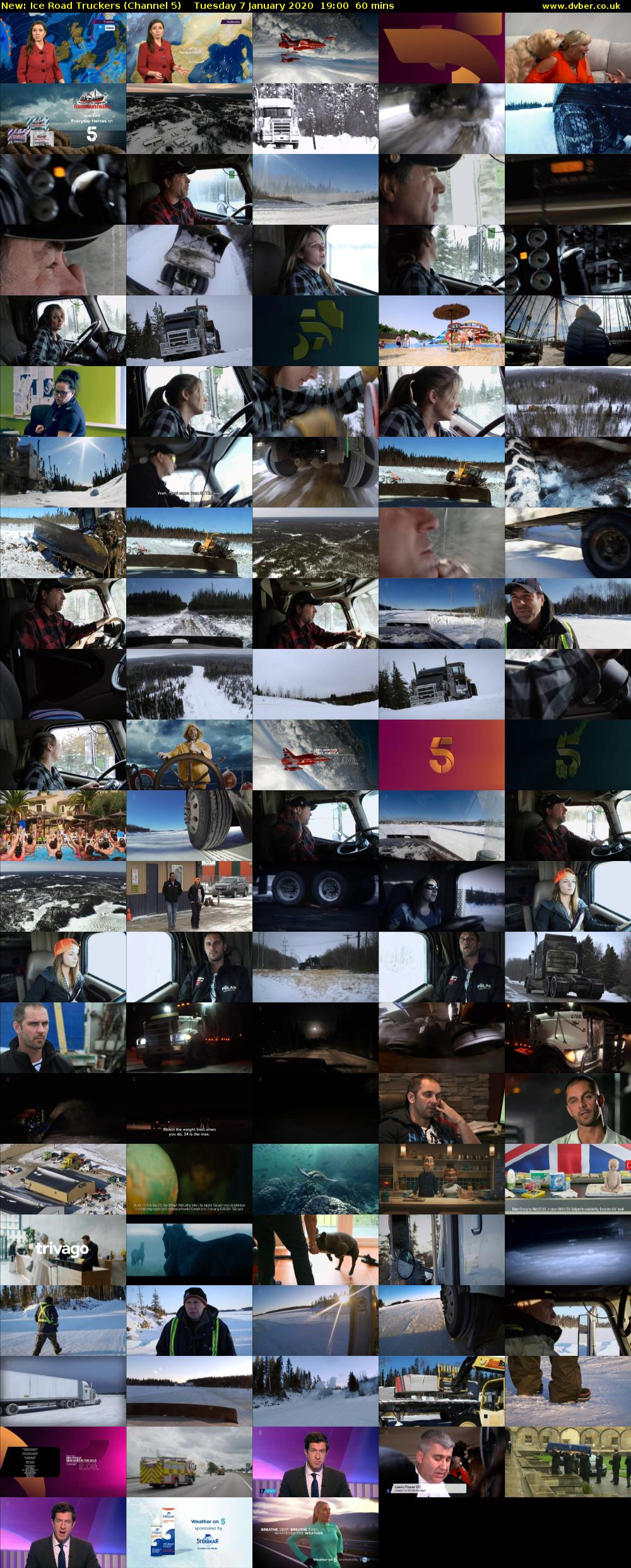 Ice Road Truckers (Channel 5) Tuesday 7 January 2020 19:00 - 20:00