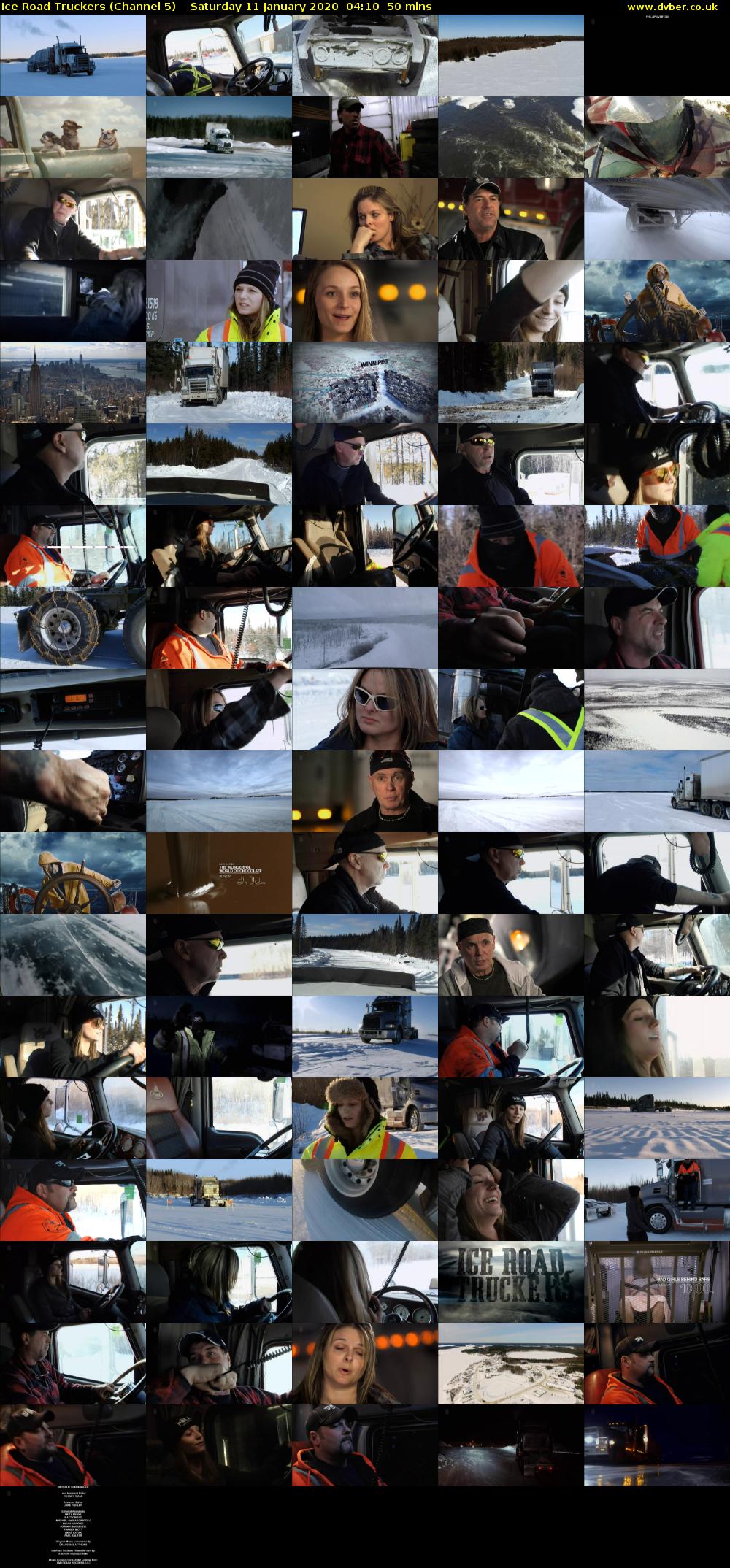 Ice Road Truckers (Channel 5) Saturday 11 January 2020 04:10 - 05:00