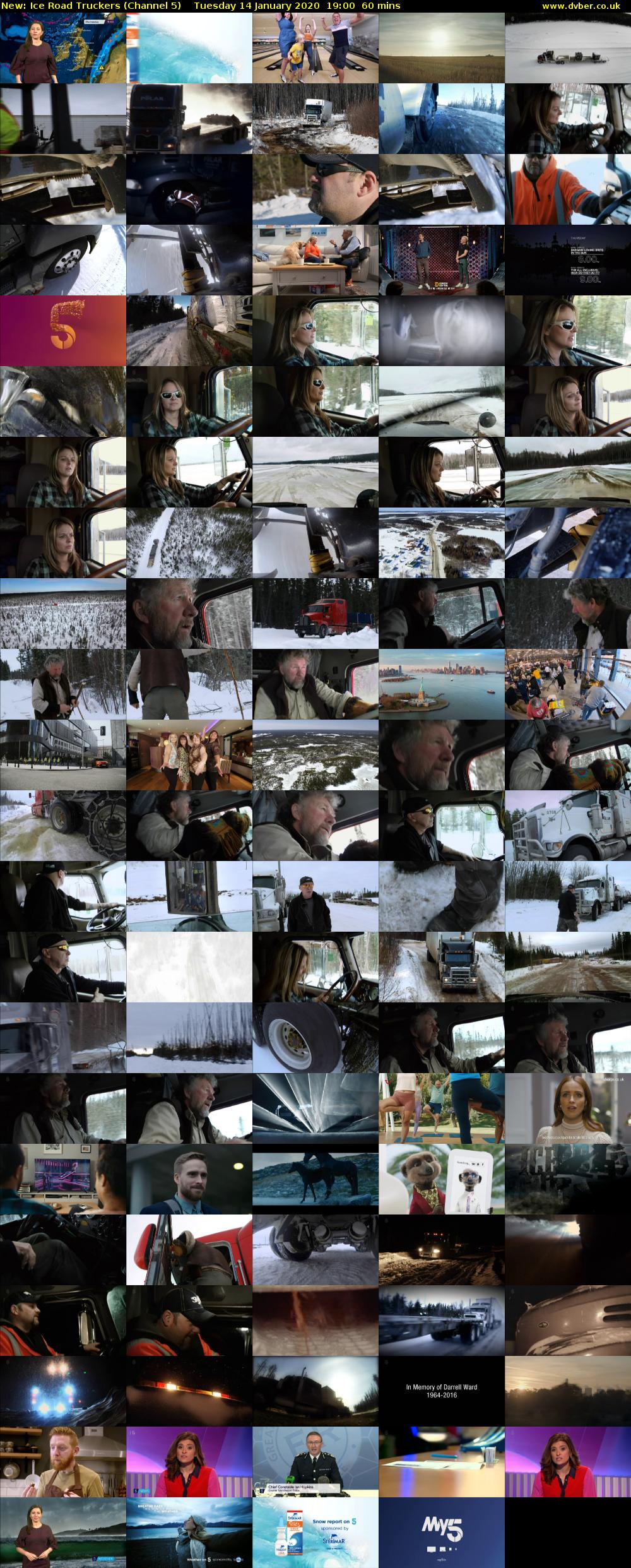 Ice Road Truckers (Channel 5) Tuesday 14 January 2020 19:00 - 20:00