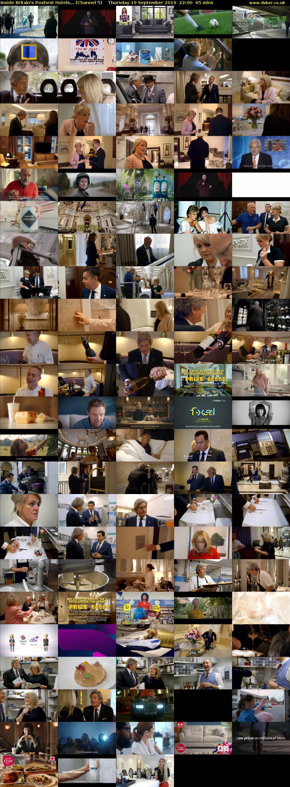 Inside Britain's Poshest Hotels... (Channel 5) Thursday 19 September 2019 22:00 - 23:05