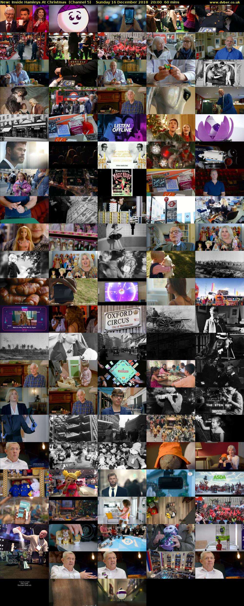 Inside Hamleys At Christmas (Channel 5) Sunday 16 December 2018 20:00 - 21:00