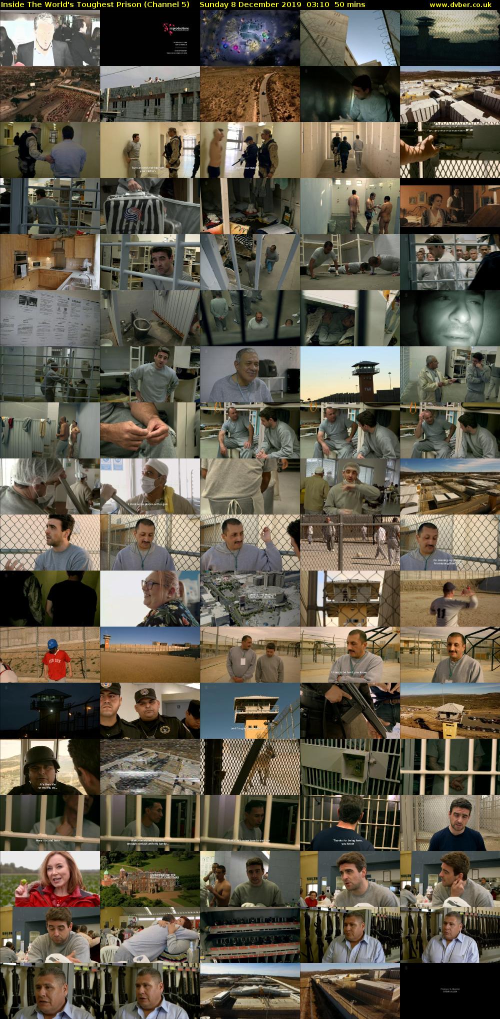 Inside The World's Toughest Prison (Channel 5) Sunday 8 December 2019 03:10 - 04:00