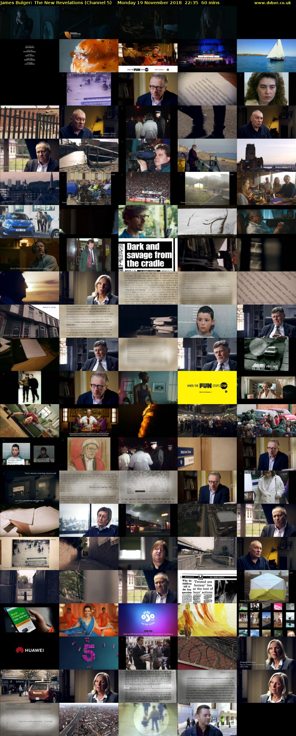 James Bulger: The New Revelations (Channel 5) Monday 19 November 2018 22:35 - 23:35