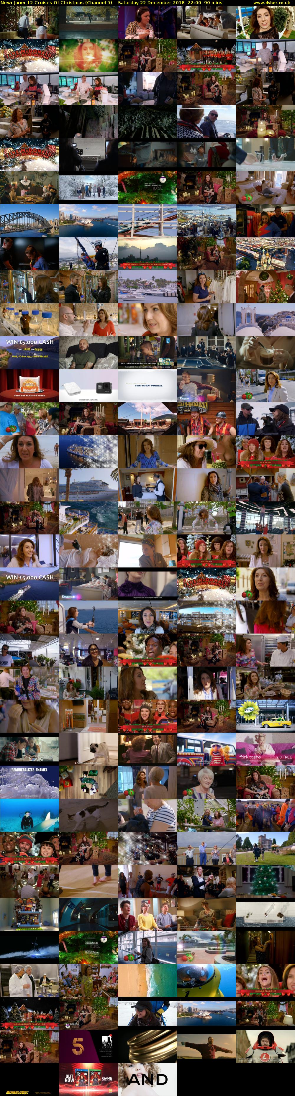 Jane: 12 Cruises Of Christmas (Channel 5) Saturday 22 December 2018 22:00 - 23:30