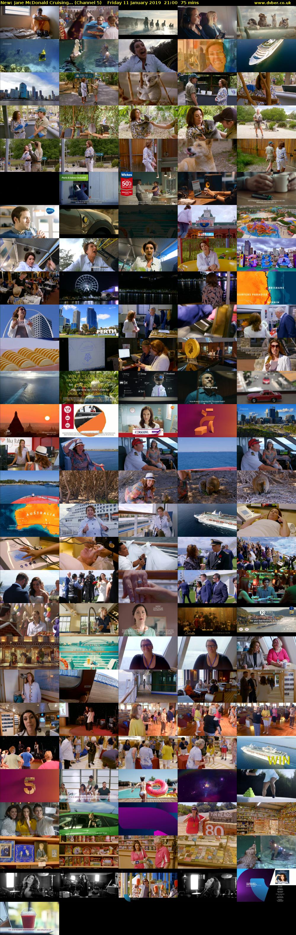 Jane McDonald Cruising... (Channel 5) Friday 11 January 2019 21:00 - 22:15