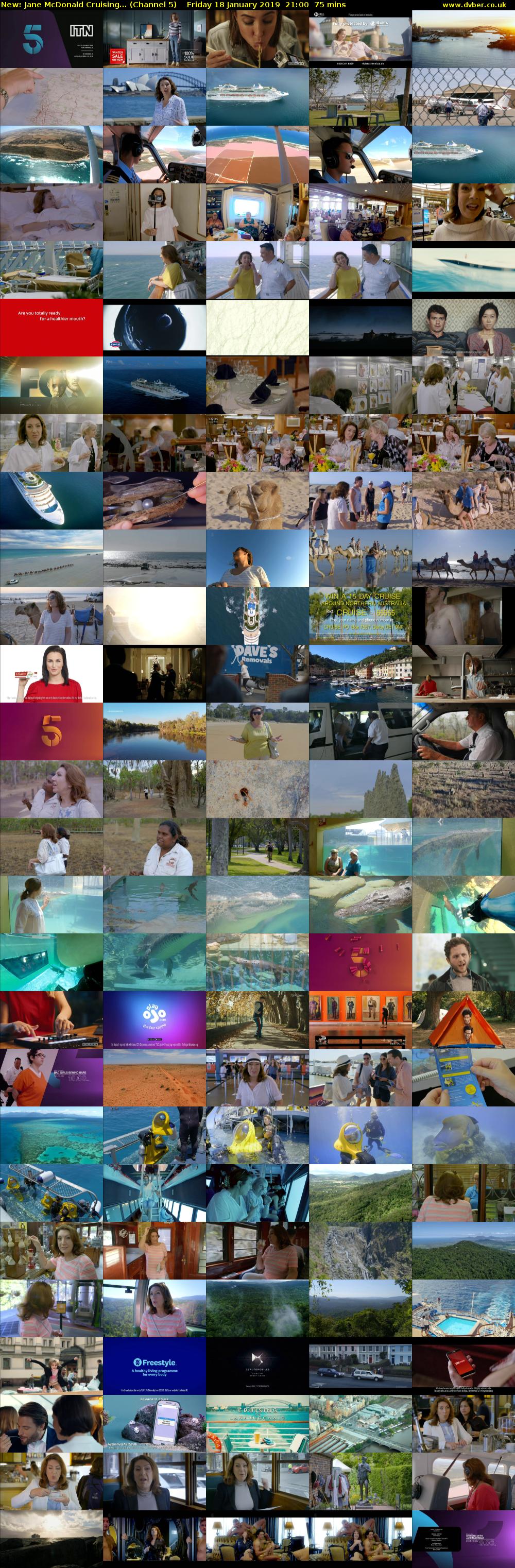 Jane McDonald Cruising... (Channel 5) Friday 18 January 2019 21:00 - 22:15