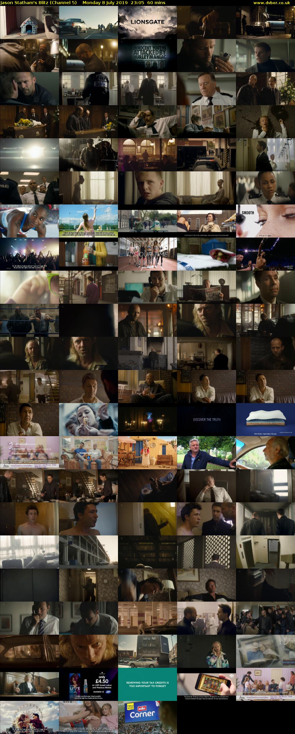 Jason Statham's Blitz (Channel 5) Monday 8 July 2019 23:05 - 00:05