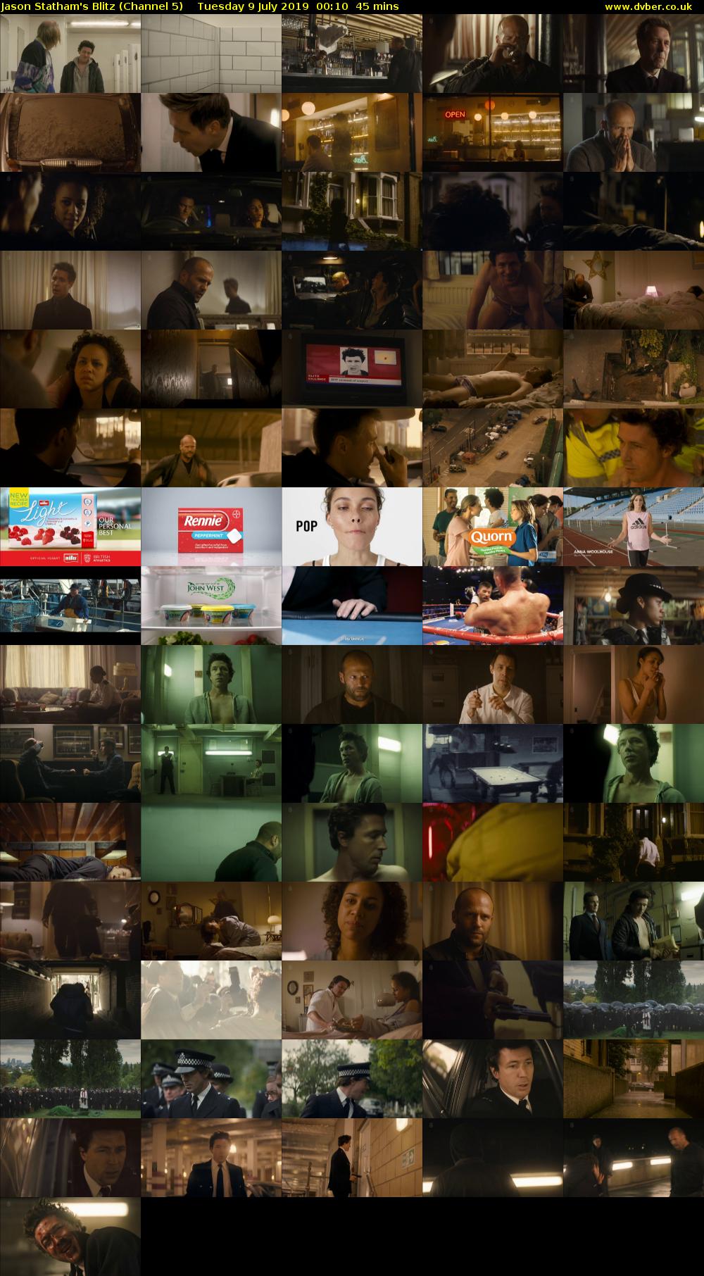 Jason Statham's Blitz (Channel 5) Tuesday 9 July 2019 00:10 - 00:55