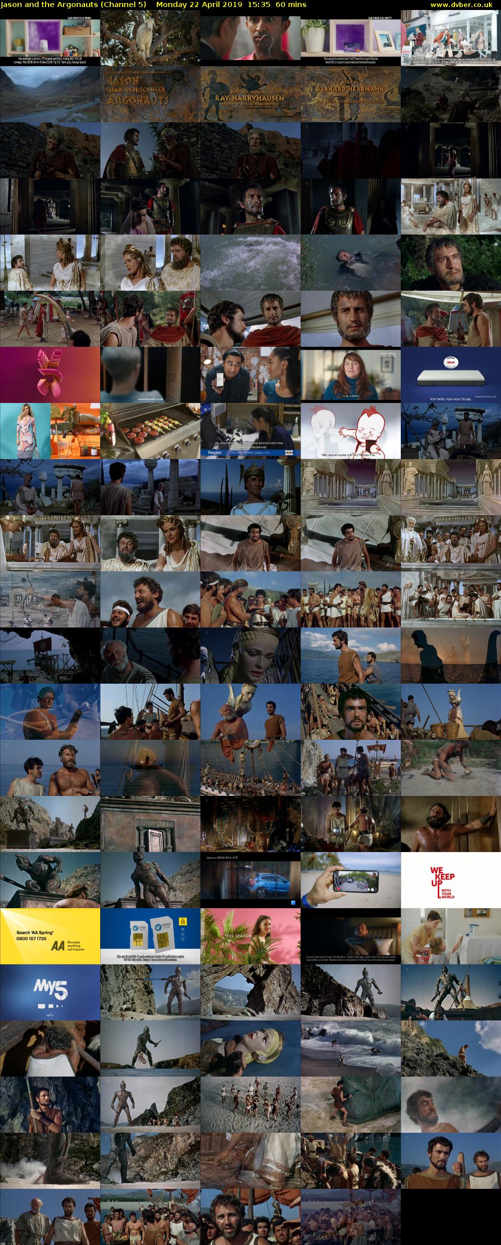 Jason and the Argonauts (Channel 5) Monday 22 April 2019 15:35 - 16:35