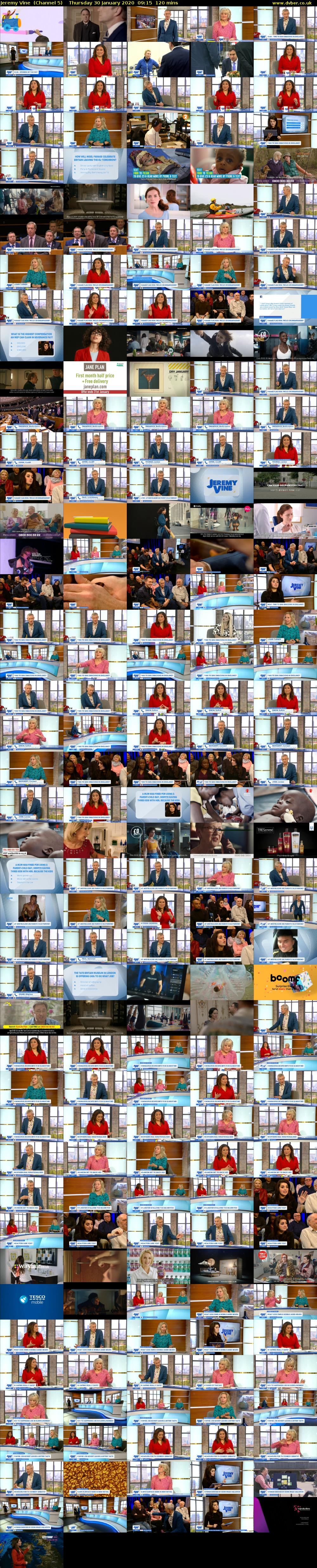 Jeremy Vine  (Channel 5) Thursday 30 January 2020 09:15 - 11:15