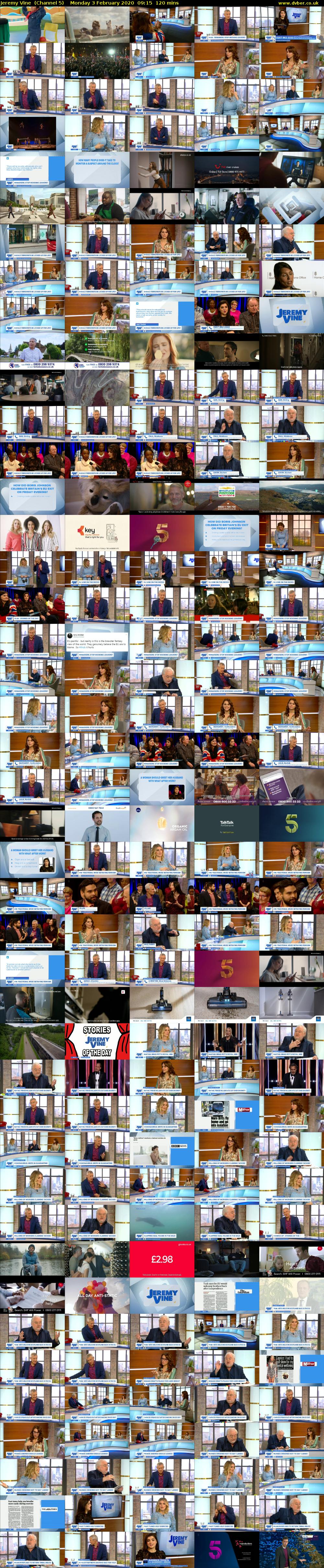 Jeremy Vine  (Channel 5) Monday 3 February 2020 09:15 - 11:15