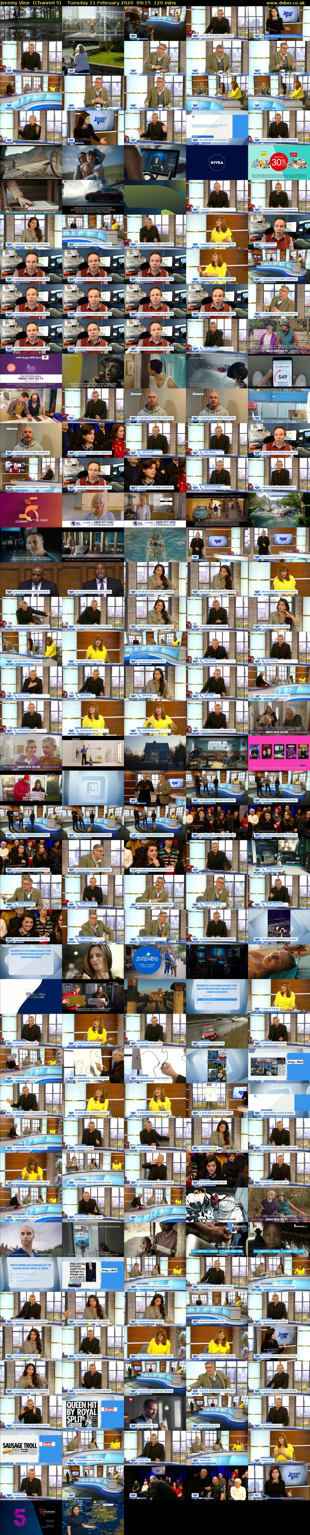 Jeremy Vine  (Channel 5) Tuesday 11 February 2020 09:15 - 11:15