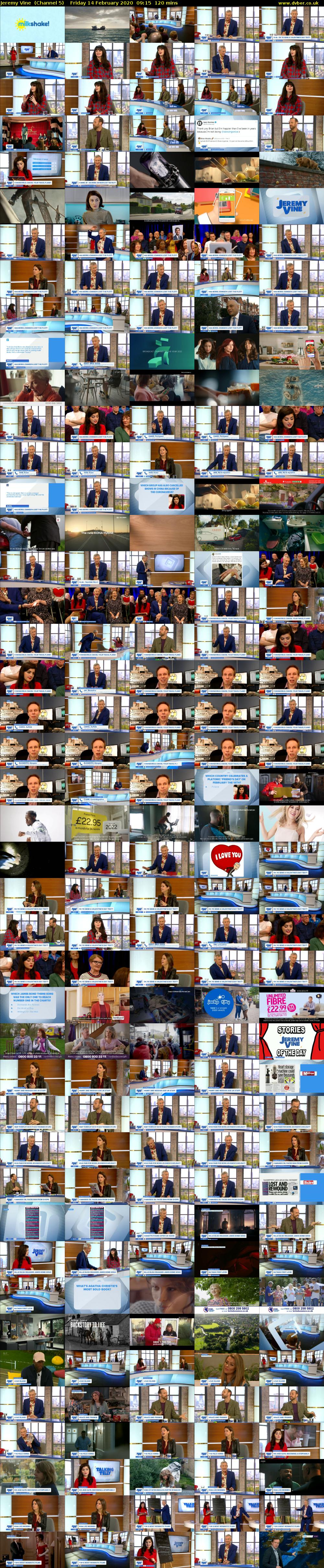Jeremy Vine  (Channel 5) Friday 14 February 2020 09:15 - 11:15