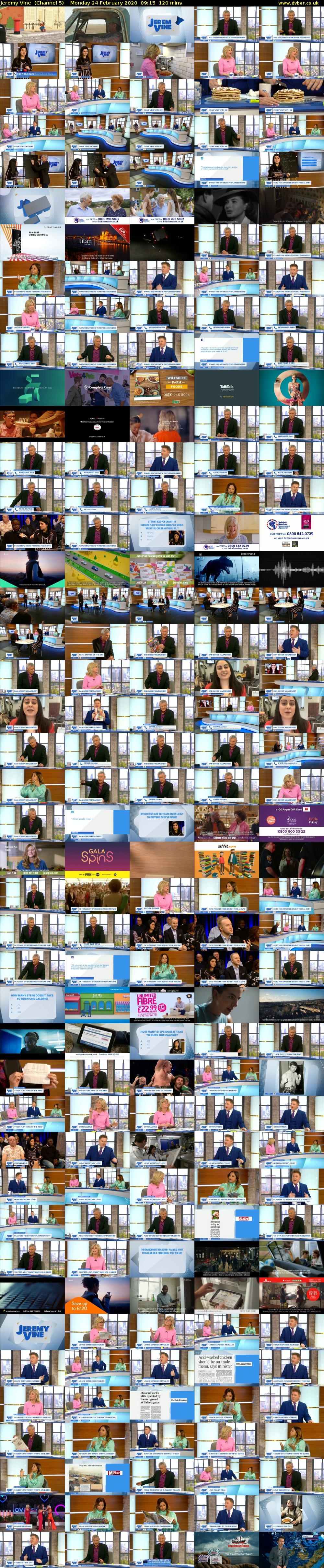 Jeremy Vine  (Channel 5) Monday 24 February 2020 09:15 - 11:15