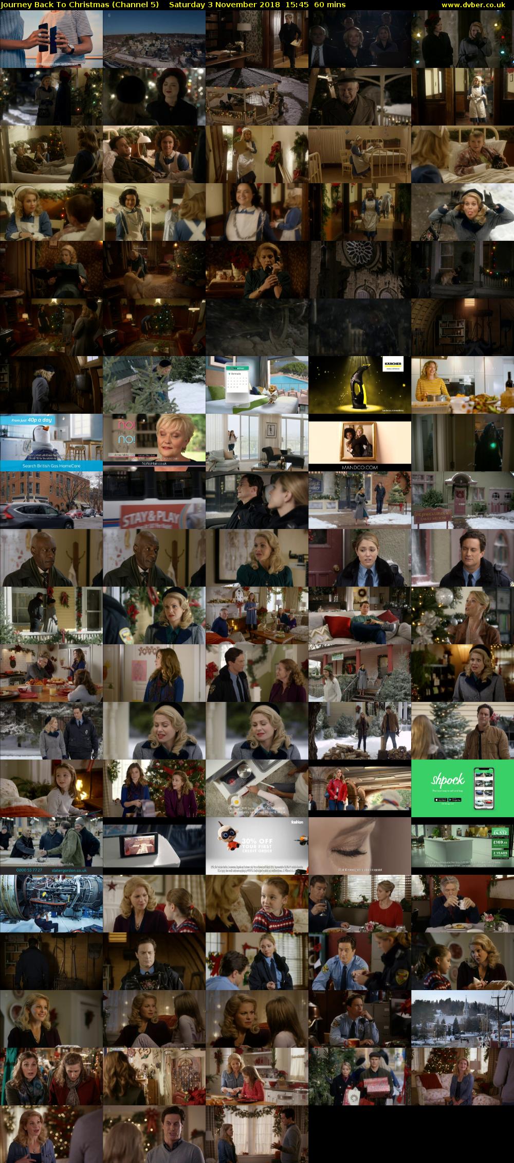 Journey Back To Christmas (Channel 5) Saturday 3 November 2018 15:45 - 16:45