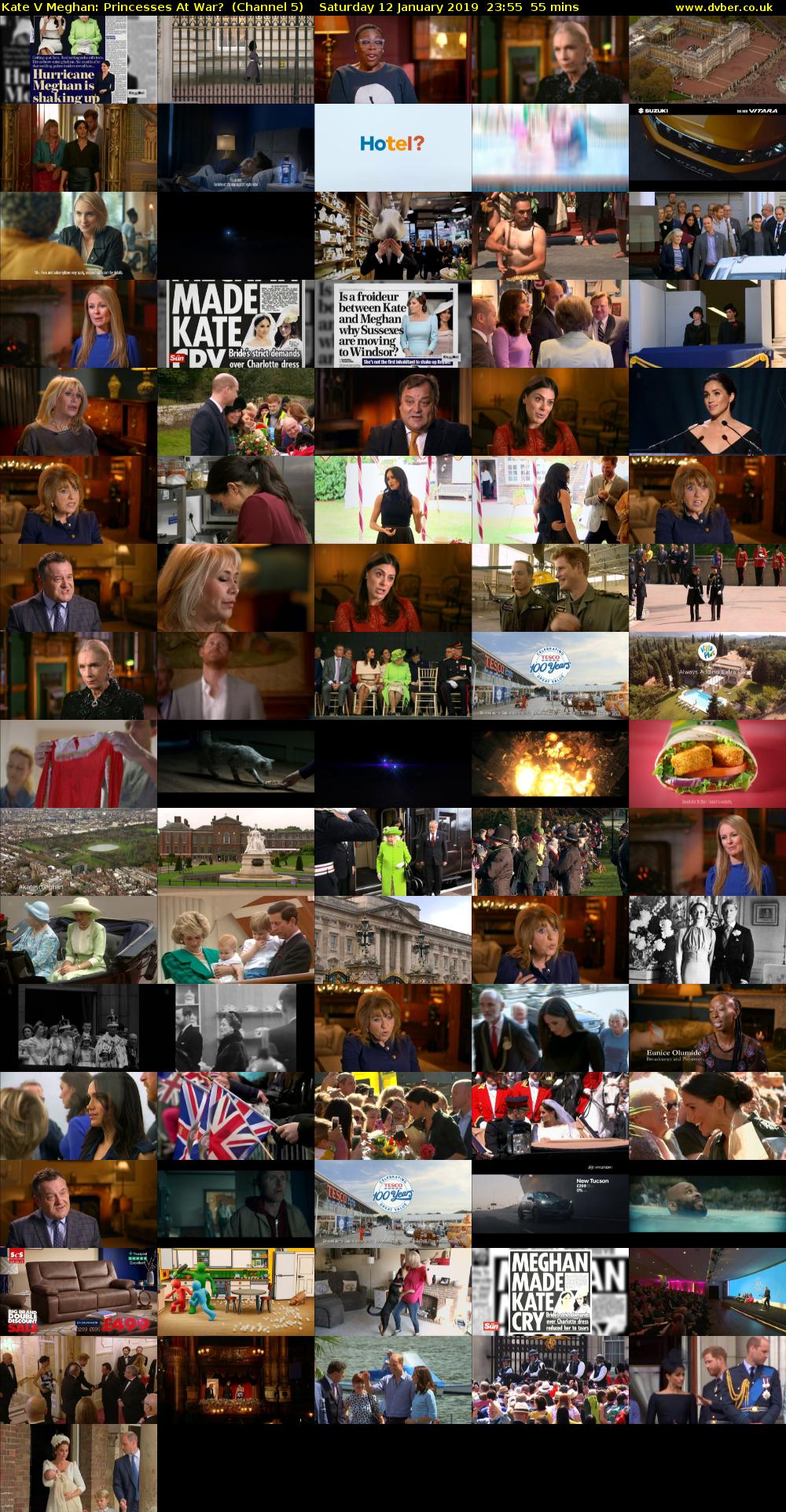 Kate V Meghan: Princesses At War?  (Channel 5) Saturday 12 January 2019 23:55 - 00:50