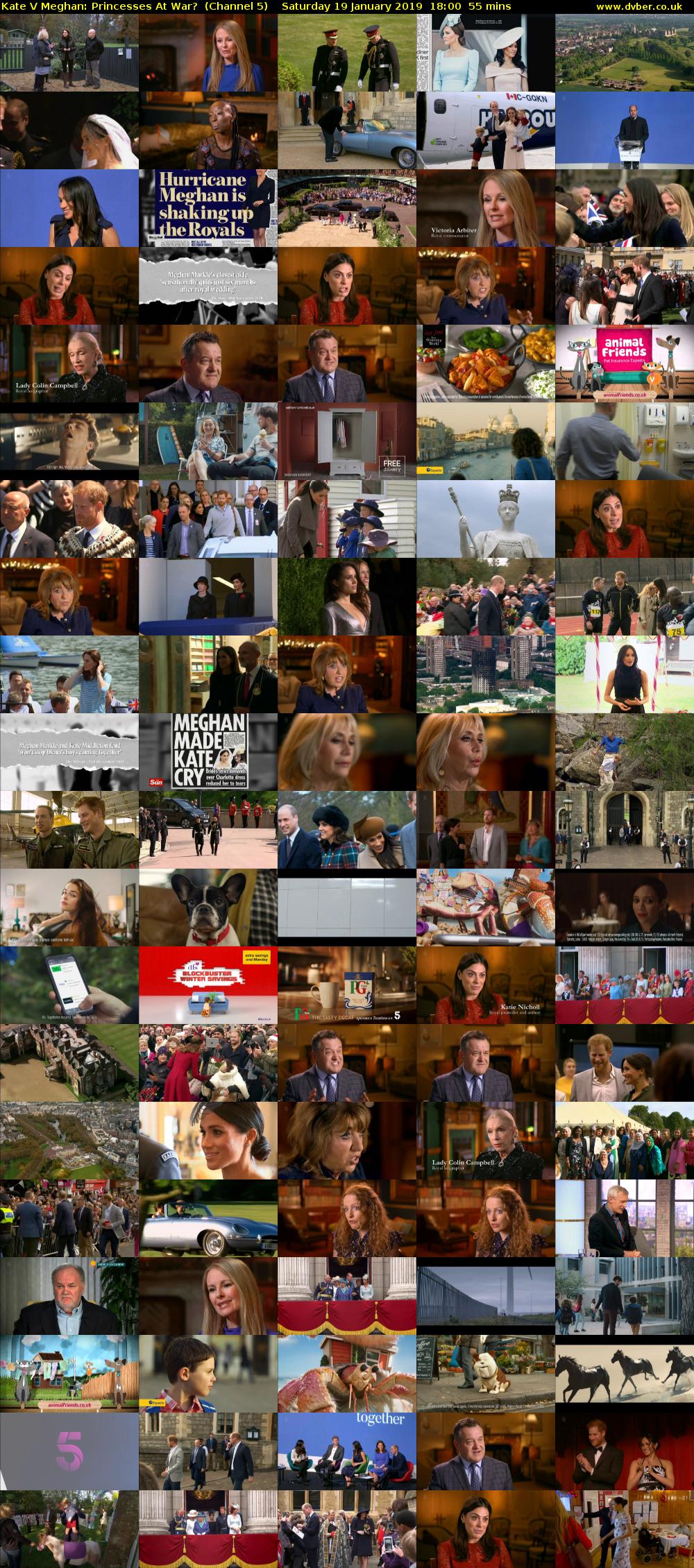 Kate V Meghan: Princesses At War?  (Channel 5) Saturday 19 January 2019 18:00 - 18:55