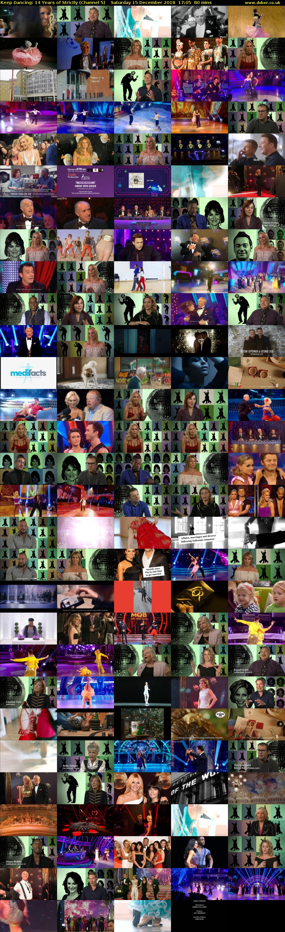Keep Dancing: 14 Years of Strictly (Channel 5) Saturday 3 November 2018 21:00 - 18:25