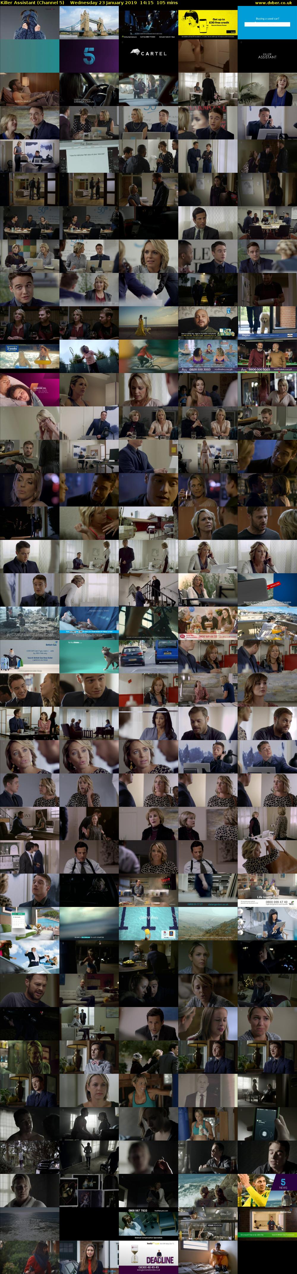 Killer Assistant (Channel 5) Wednesday 23 January 2019 14:15 - 16:00