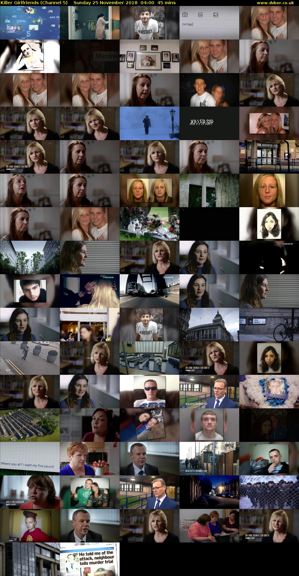 Killer Girlfriends (Channel 5) Sunday 25 November 2018 04:00 - 04:45