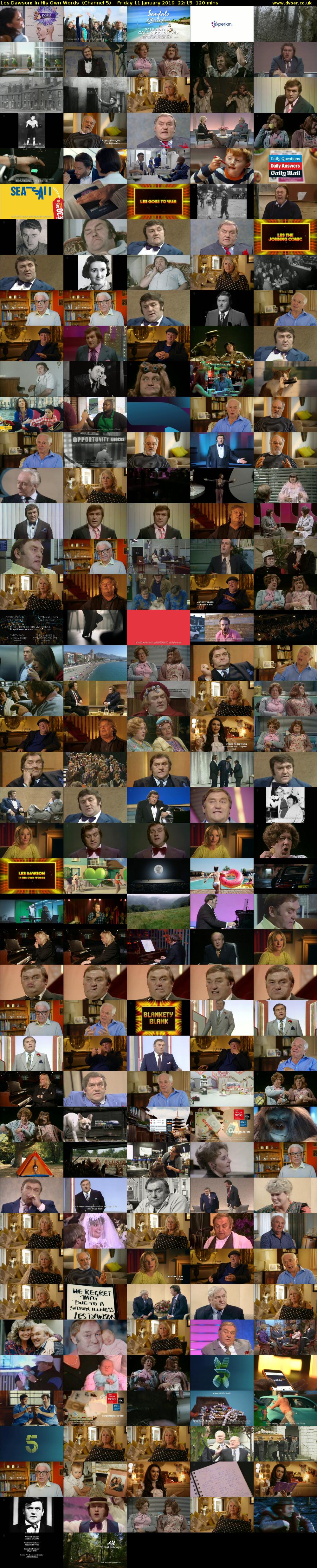 Les Dawson: In His Own Words  (Channel 5) Friday 11 January 2019 22:15 - 00:15