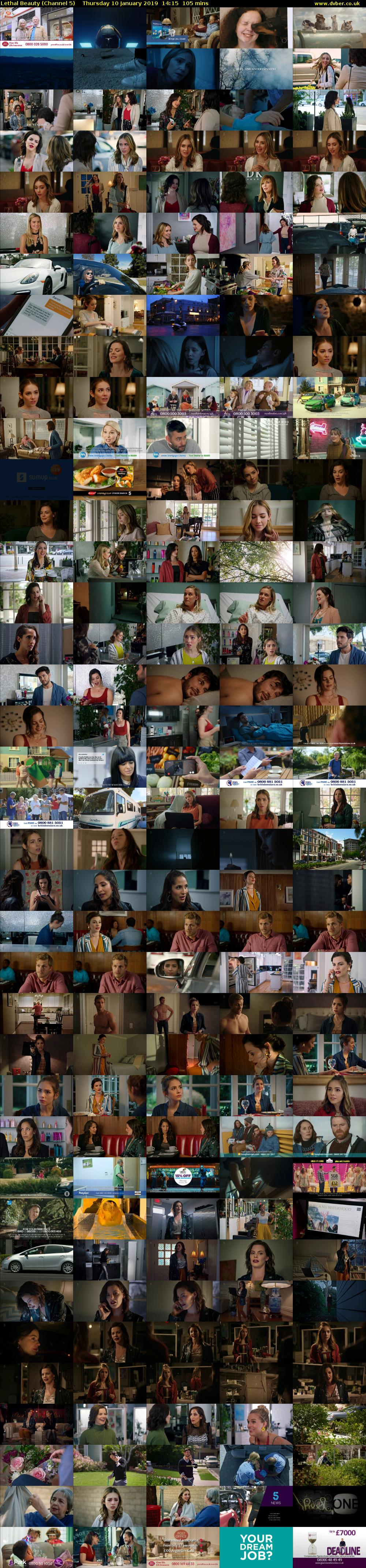 Lethal Beauty (Channel 5) Thursday 10 January 2019 14:15 - 16:00