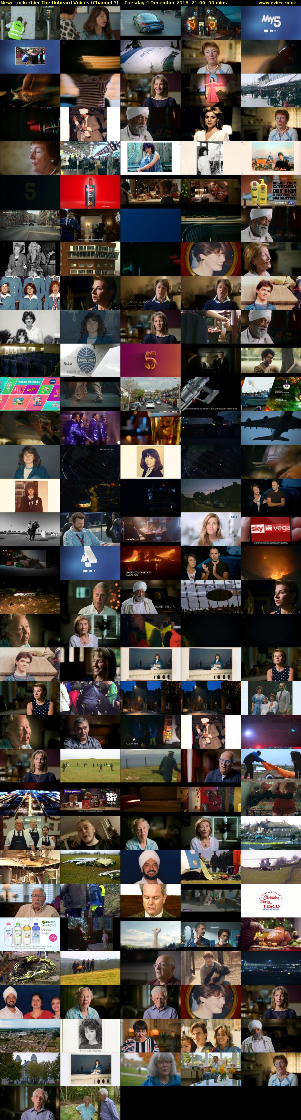 Lockerbie: The Unheard Voices (Channel 5) Tuesday 4 December 2018 21:00 - 22:30