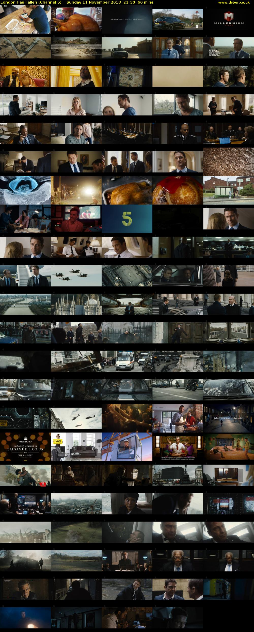 London Has Fallen (Channel 5) Sunday 11 November 2018 21:30 - 22:30