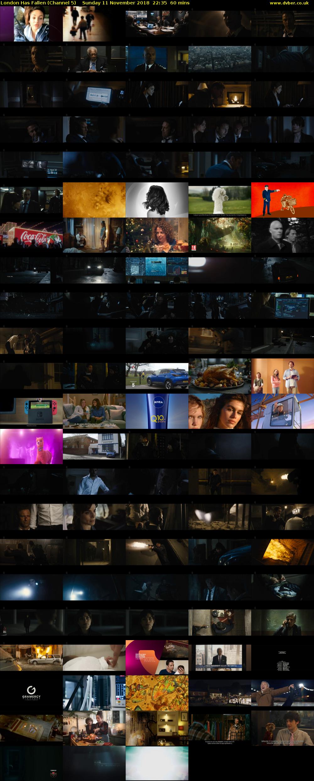 London Has Fallen (Channel 5) Sunday 11 November 2018 22:35 - 23:35