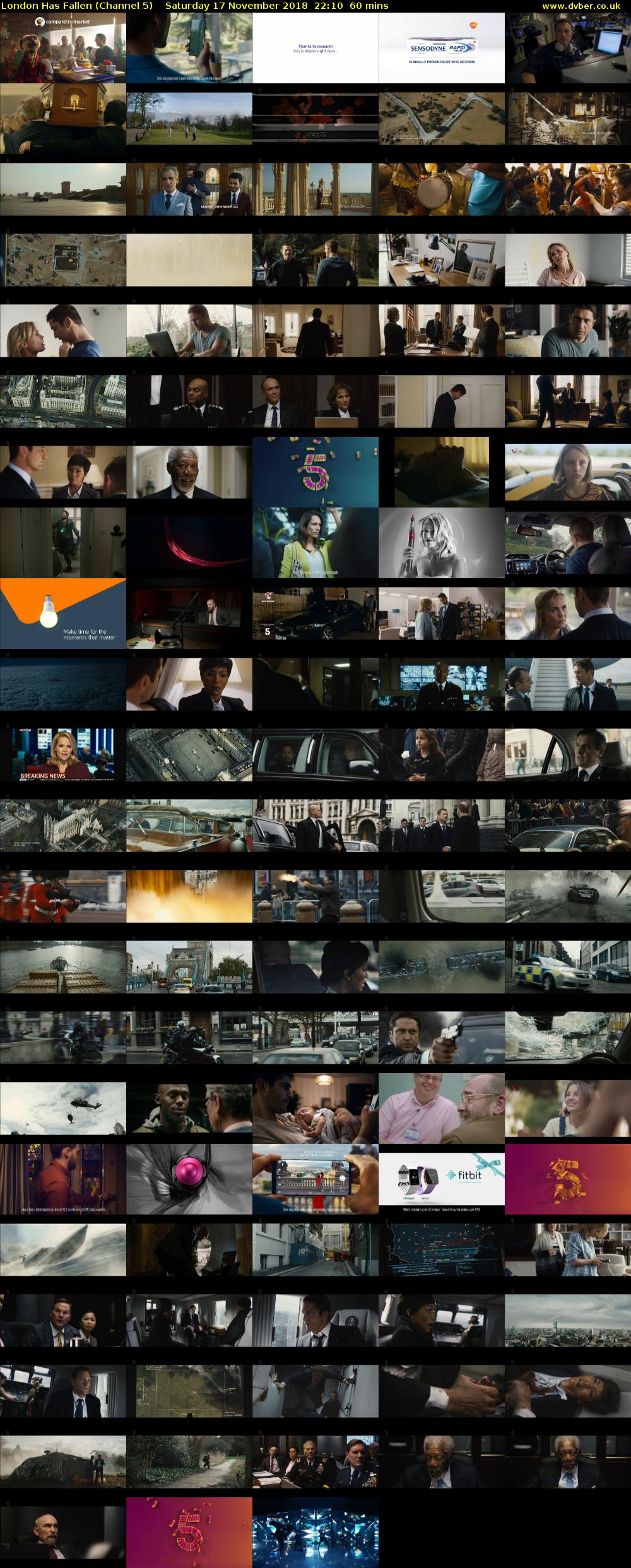 London Has Fallen (Channel 5) Saturday 17 November 2018 22:10 - 23:10