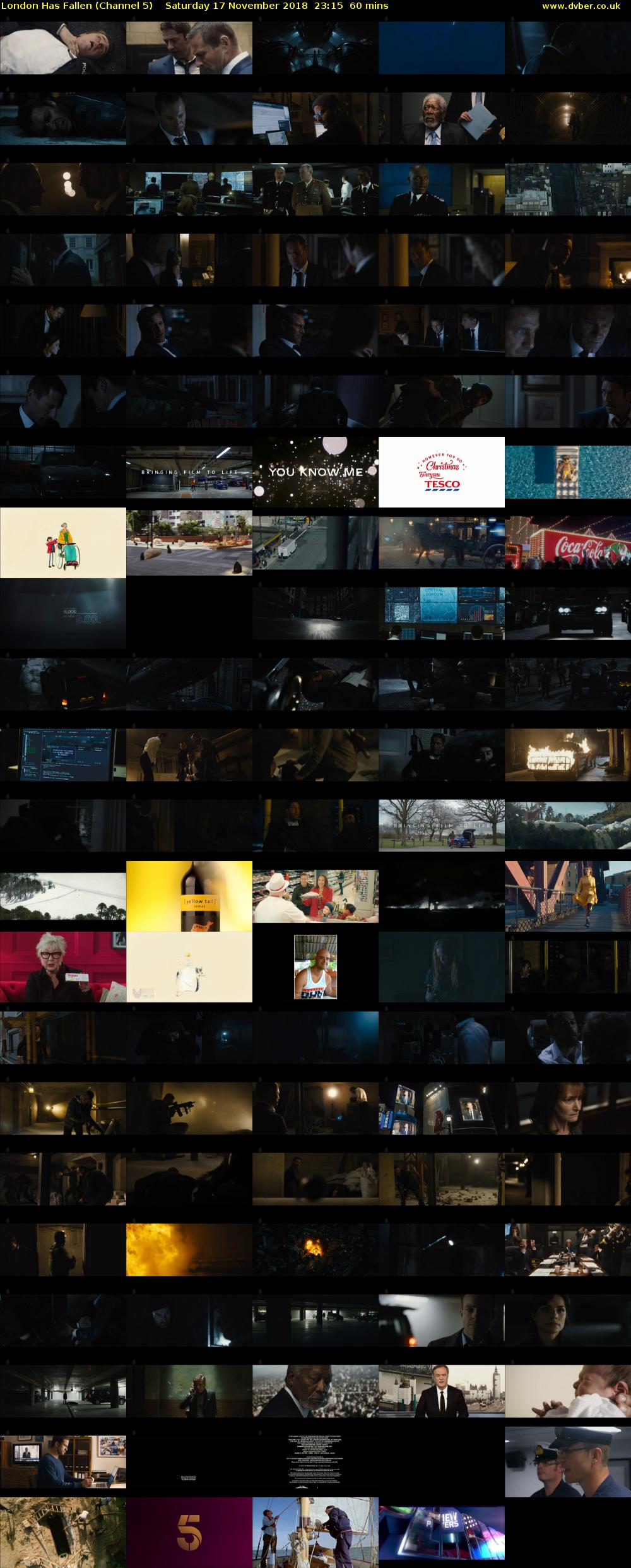 London Has Fallen (Channel 5) Saturday 17 November 2018 23:15 - 00:15