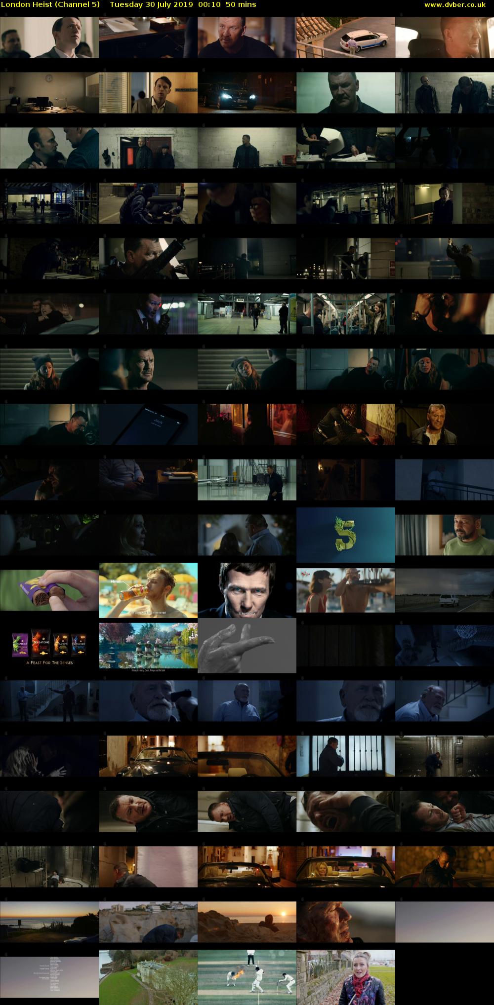 London Heist (Channel 5) Tuesday 30 July 2019 00:10 - 01:00