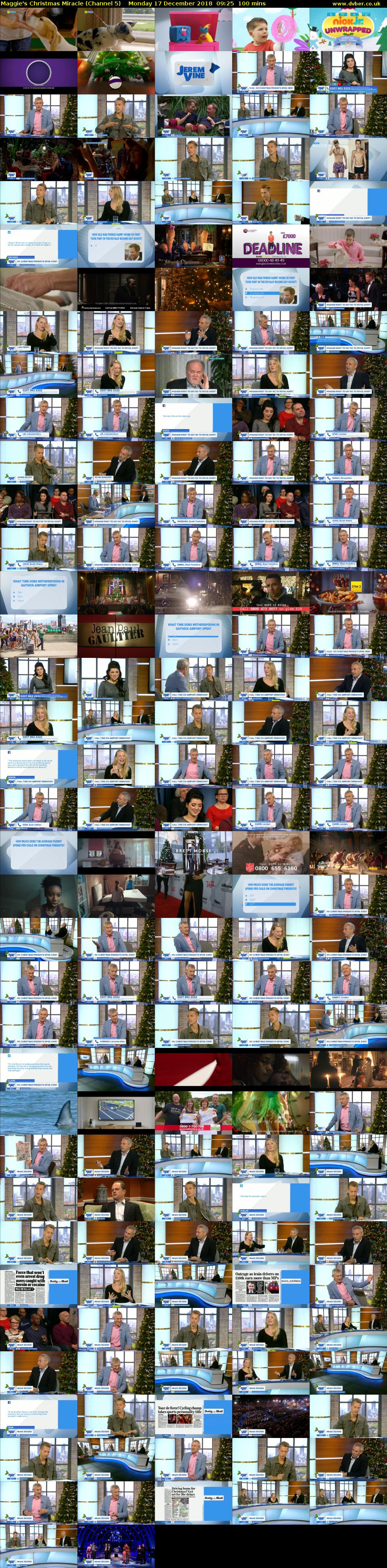 Maggie's Christmas Miracle (Channel 5) Monday 17 December 2018 09:25 - 11:05