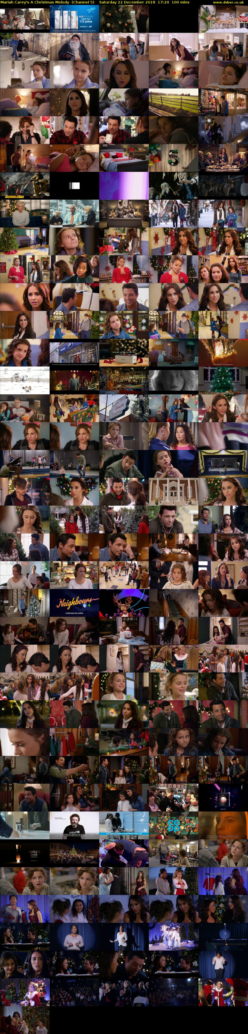 Mariah Carey's A Christmas Melody  (Channel 5) Saturday 22 December 2018 17:20 - 19:00