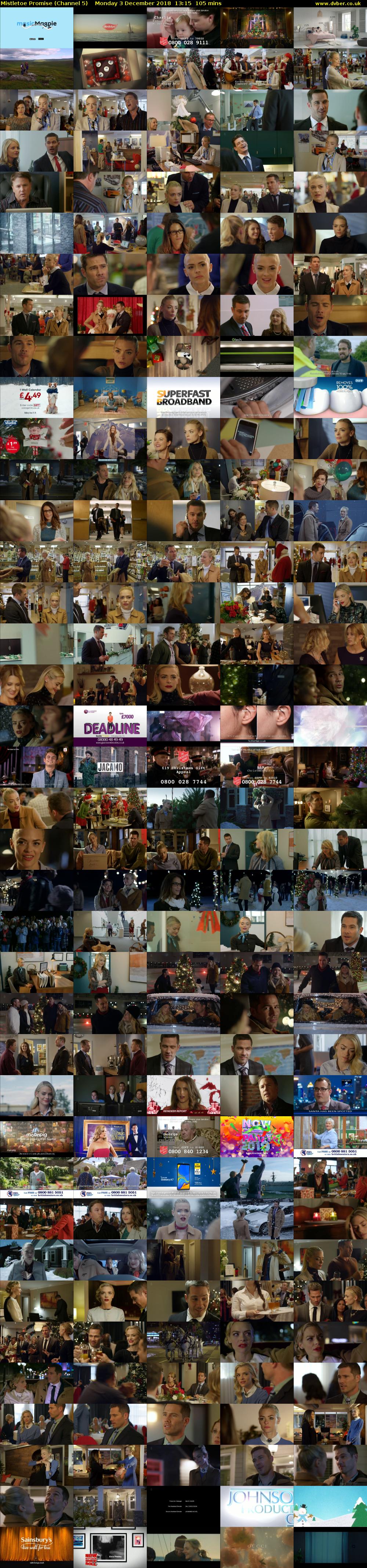 Mistletoe Promise (Channel 5) Monday 3 December 2018 13:15 - 15:00