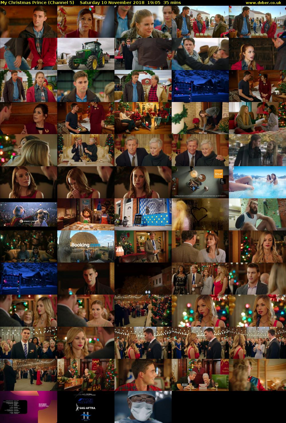 My Christmas Prince (Channel 5) Saturday 10 November 2018 19:05 - 19:40