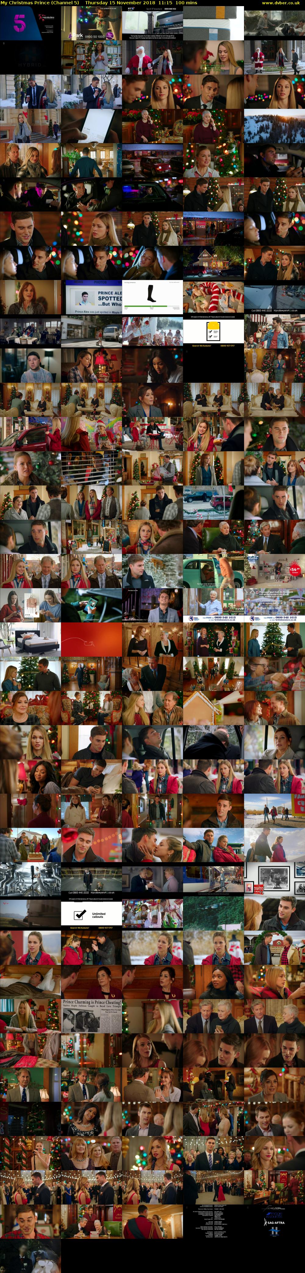 My Christmas Prince (Channel 5) Thursday 15 November 2018 11:15 - 12:55