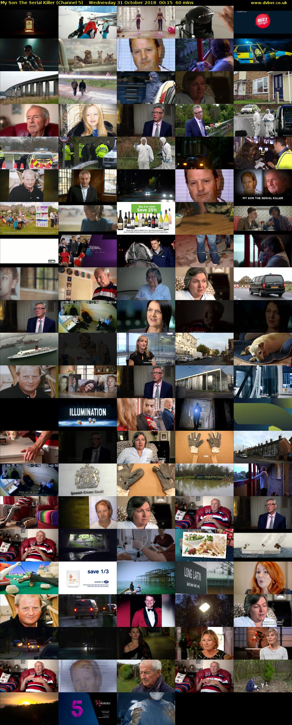 My Son The Serial Killer (Channel 5) Wednesday 31 October 2018 00:15 - 01:15