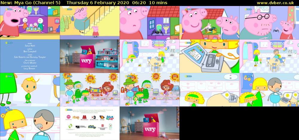 Mya Go (Channel 5) Thursday 6 February 2020 06:20 - 06:30