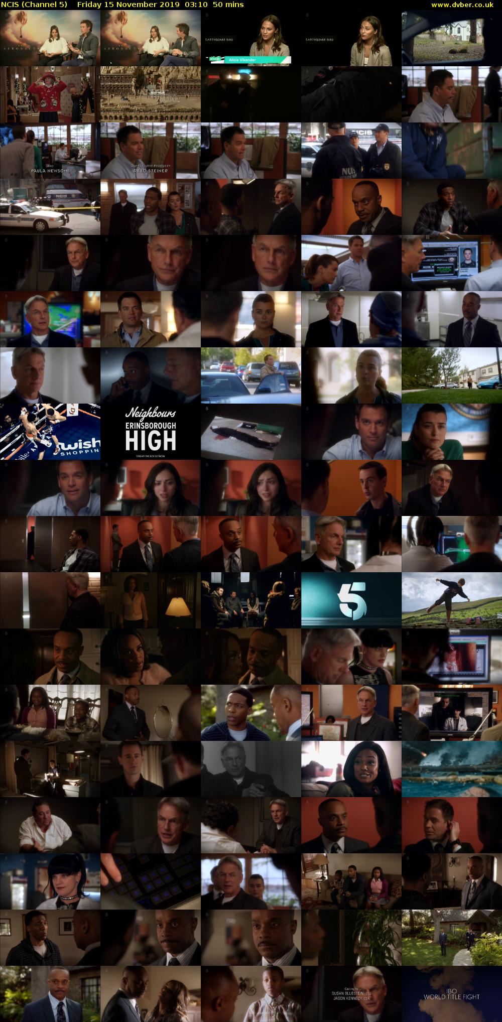 NCIS (Channel 5) Friday 15 November 2019 03:10 - 04:00