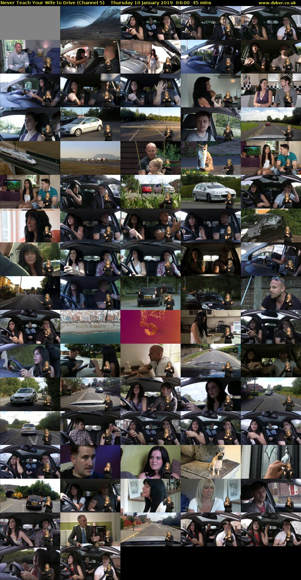 Never Teach Your Wife to Drive (Channel 5) Thursday 10 January 2019 04:00 - 04:45