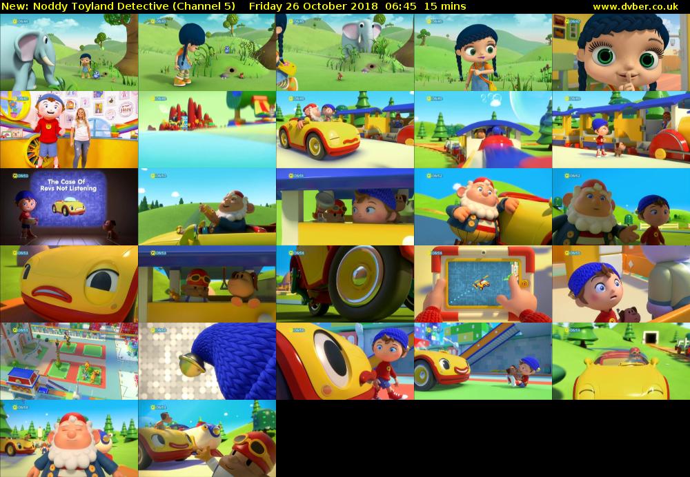 Noddy Toyland Detective (Channel 5) Friday 26 October 2018 06:45 - 07:00