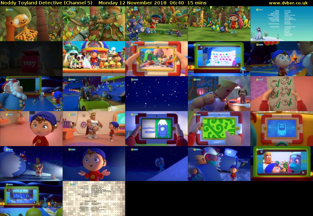 Noddy Toyland Detective (Channel 5) Monday 12 November 2018 06:40 - 06:55