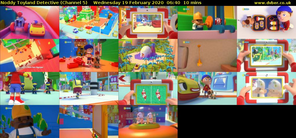 Noddy Toyland Detective (Channel 5) Wednesday 19 February 2020 06:40 - 06:50