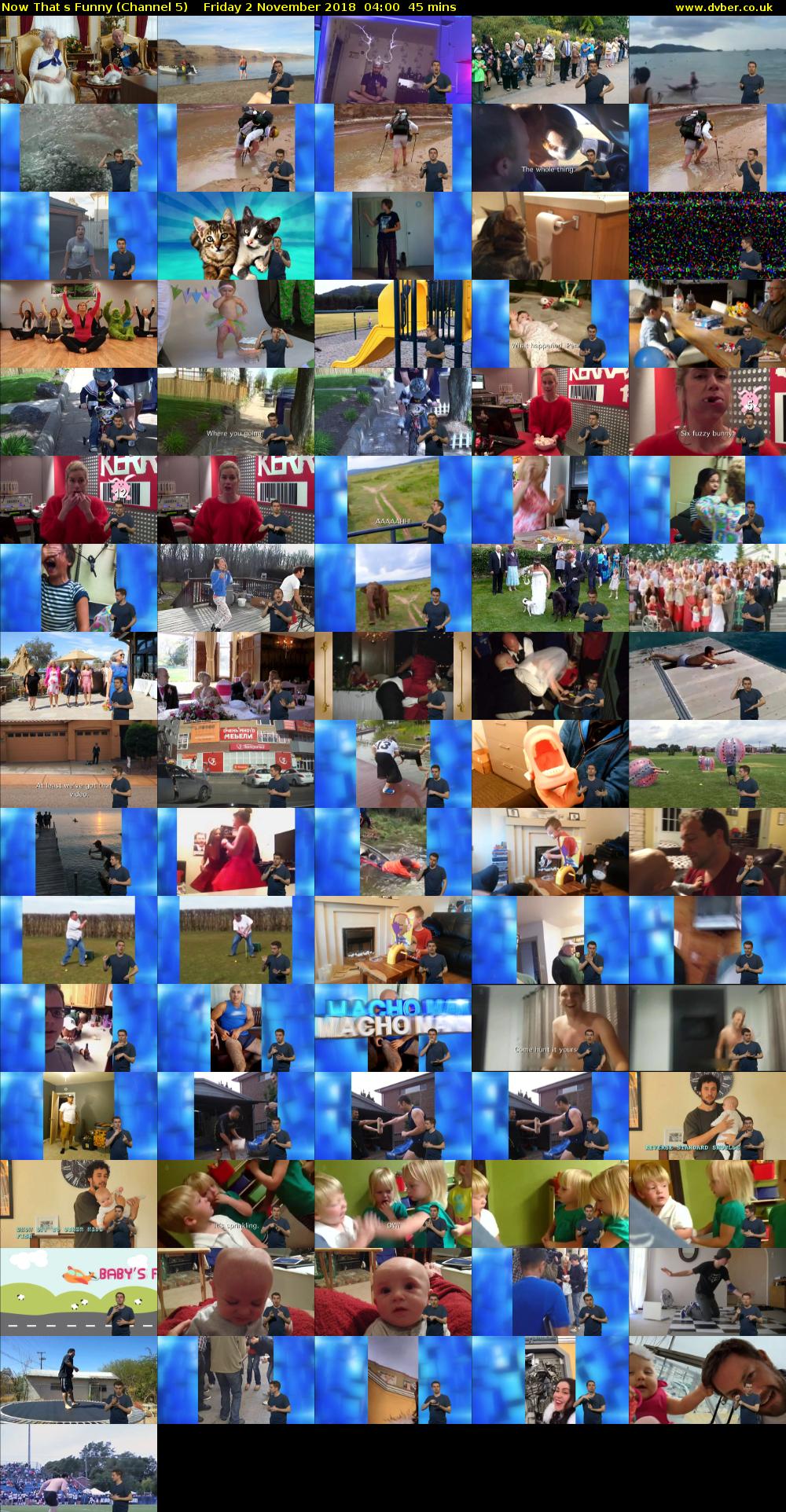 Now Thats Funny (Channel 5) Friday 2 November 2018 04:00 - 04:45